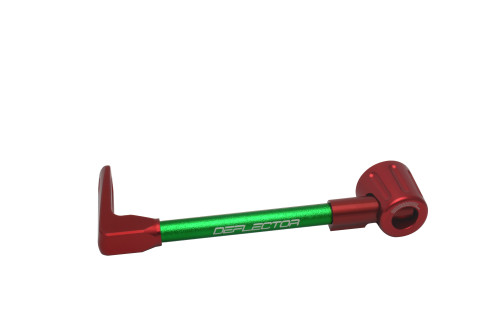 Lever guard ACCOSSATO DE002 with green hose and joint left, aluminium