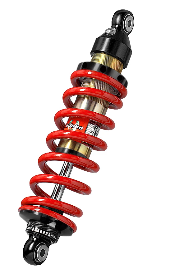 Monoshock BITUBO adjustable: spring preload, rebound red spring