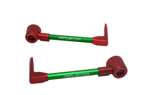 Lever guard ACCOSSATO DE003 with green hose and joint right + left , aluminium