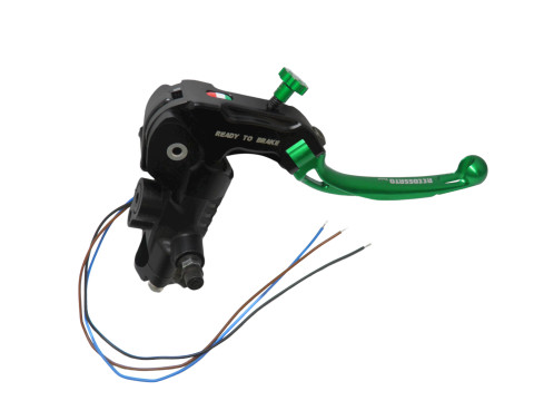 Ready to brake master cylinder ACCOSSATO CY087 19x18 with orange folding lever (nut + lever)