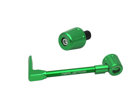 Lever guard in aluminium + right end ACCOSSATO DE005 with green hose and joint left