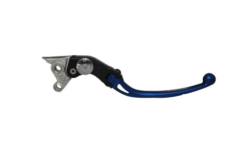 Adjustable folding lever ACCOSSATO LV009 in aluminium for original brake master cylinders plavi