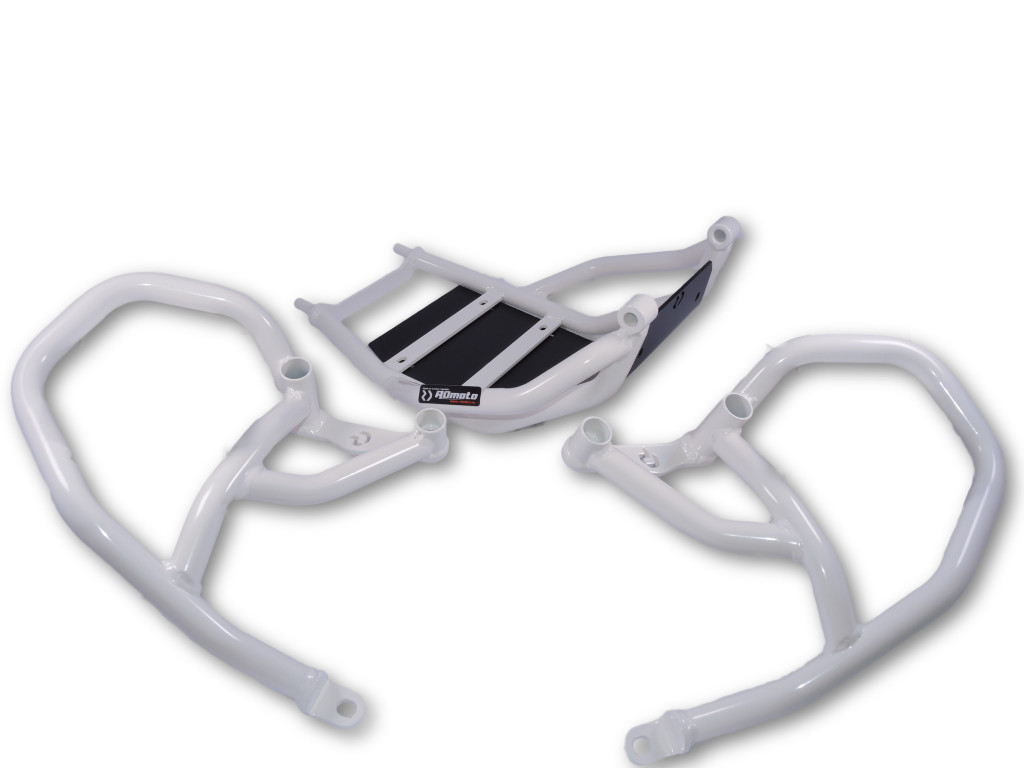 Engine guards RDMOTO CF124W white upper + lower