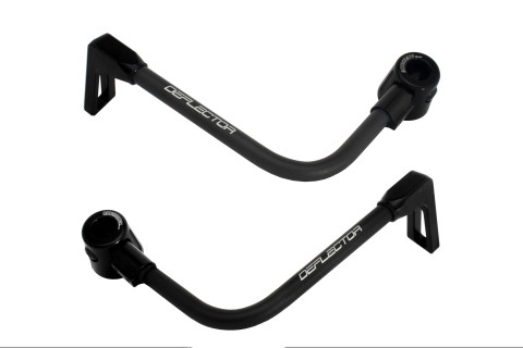 Lever guard ACCOSSATO DE003 with black hose and joint right + left , aluminium