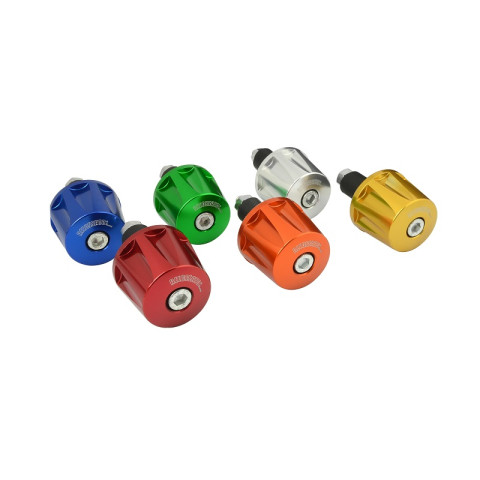 Handlebar ends (pair) ACCOSSATO TK001 for handlebars with inner diameter 12 mm - 20 mm silver