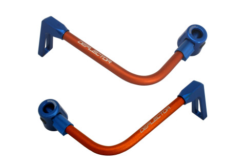 Lever guard ACCOSSATO DE003 with orange hose and joint right + left , aluminium