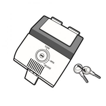 Locking system SHAD D1B481MAR for SH48 dark grey