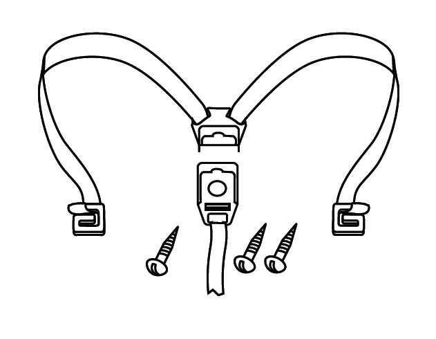 Securing straps SHAD D1B48CGR for SH48