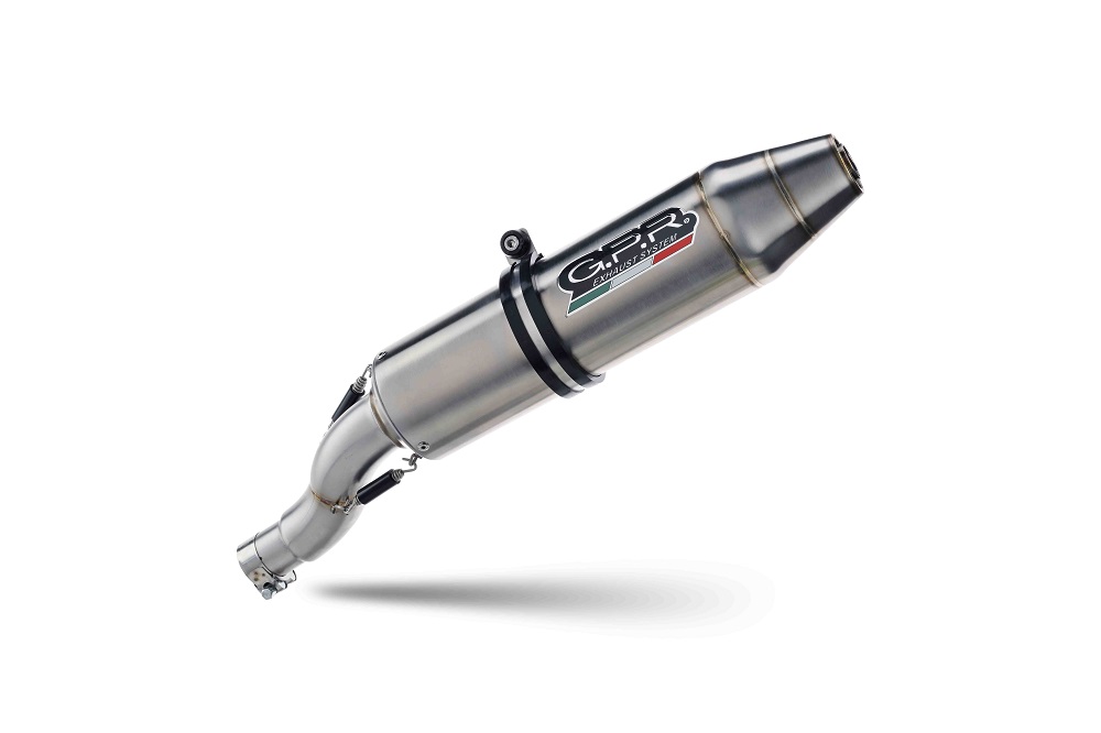 Slip-on exhaust GPR DEEPTONE ATV.49.DEATV Brushed Stainless steel