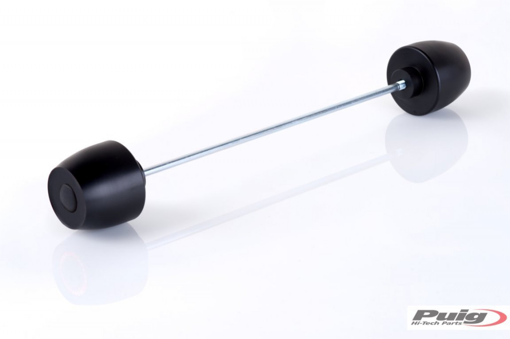 Axle sliders PUIG PHB19 21614N Crni without color caps, front