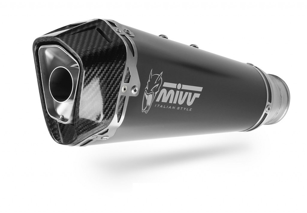 Cijeli ispušni sustav 1x1 MIVV DELTA RACE A.018.LDRB Crni for APRILIA RS 125 2T 2021-2024, APRILIA RS 125 4T 2021-2024