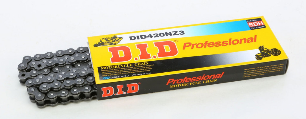 Super Non-O-Ring chain D.I.D Chain 420NZ3 SDH 110 L Steel