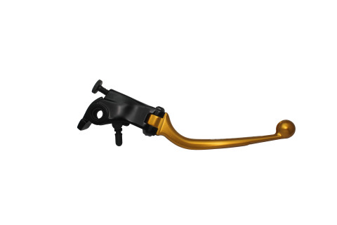 Adjustable folding lever ACCOSSATO LV013 in aluminium for original brake master cylinders zlato