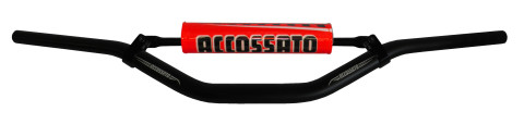 Handlebar ACCOSSATO aluminium, 28.5 mm Crni