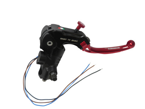 Ready to brake master cylinder ACCOSSATO CY088 19x19 with black folding lever (nut + lever)