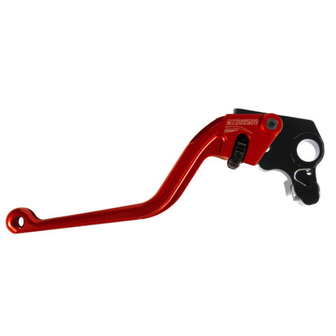 Clutch Lever ACCOSSATO ESC022 fixed CNC machined aluminium, red