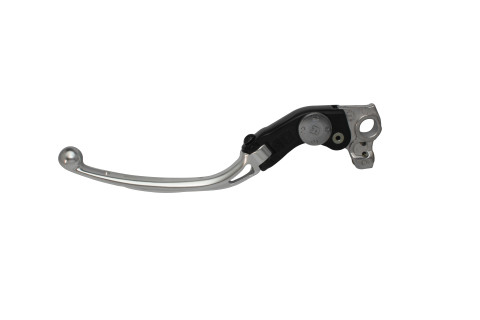Adjustable folding lever ACCOSSATO LV010 in aluminium for original clutch master cylinders silver