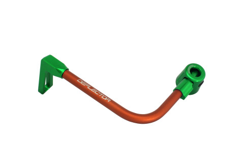 Lever guard ACCOSSATO DE002 with orange hose and joint left, aluminium