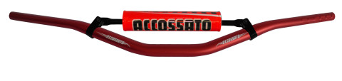 Handlebar ACCOSSATO aluminium, 28.5 mm crven