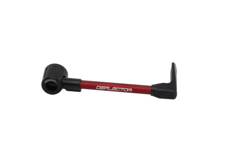 Lever guard ACCOSSATO DE001 with red hose and joint right, aluminium