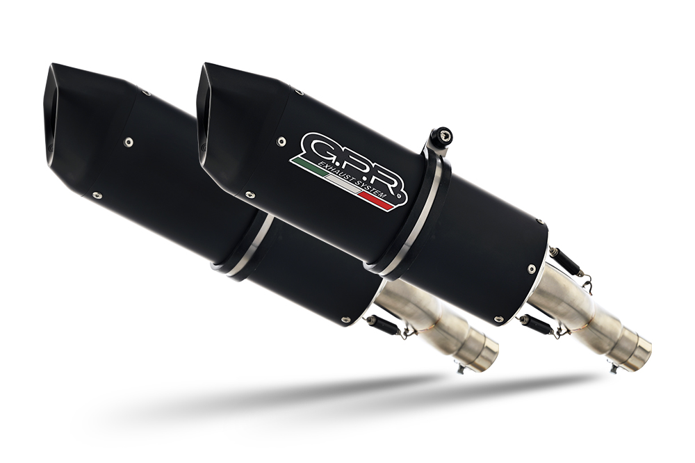 Dual slip-on exhaust GPR FURORE CAT.62.FUNE Matte Black
