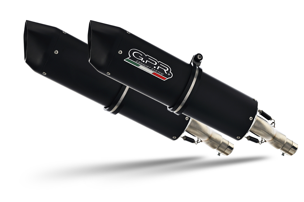 Dual slip-on exhaust GPR FURORE CA.15.FUNE Matte Black