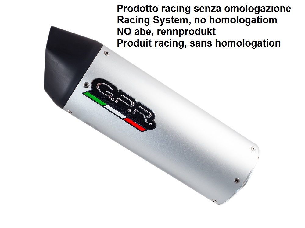 Universal racing silencer GPR FURORE TUNING.RACE.6 Silver