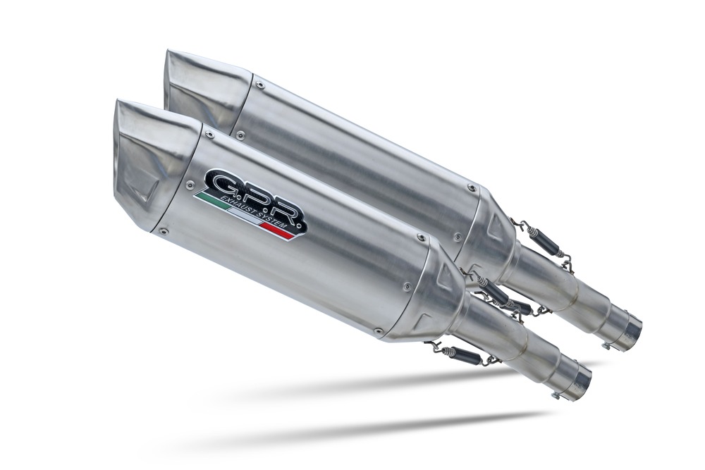 Dual slip-on exhaust GPR FURORE-X INOX E4.T.88.FXSC Matte Black