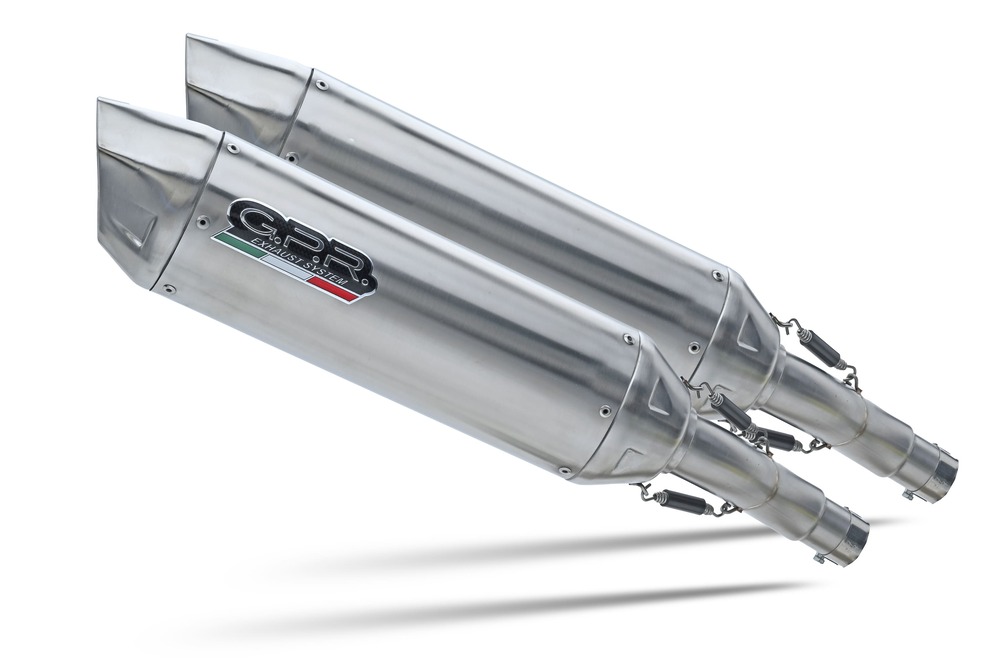 Dual slip-on exhaust GPR FURORE-X INOX E4.K.163.FXSC Matte Black