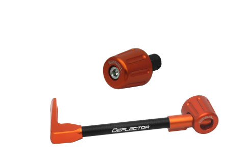Lever guard in aluminium + right end ACCOSSATO DE005 with black hose and joint left