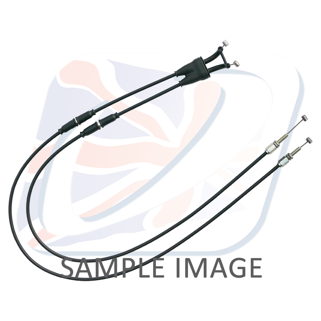 Throttle cables (pair) Venhill K01-4-037-BK featherlight Crni