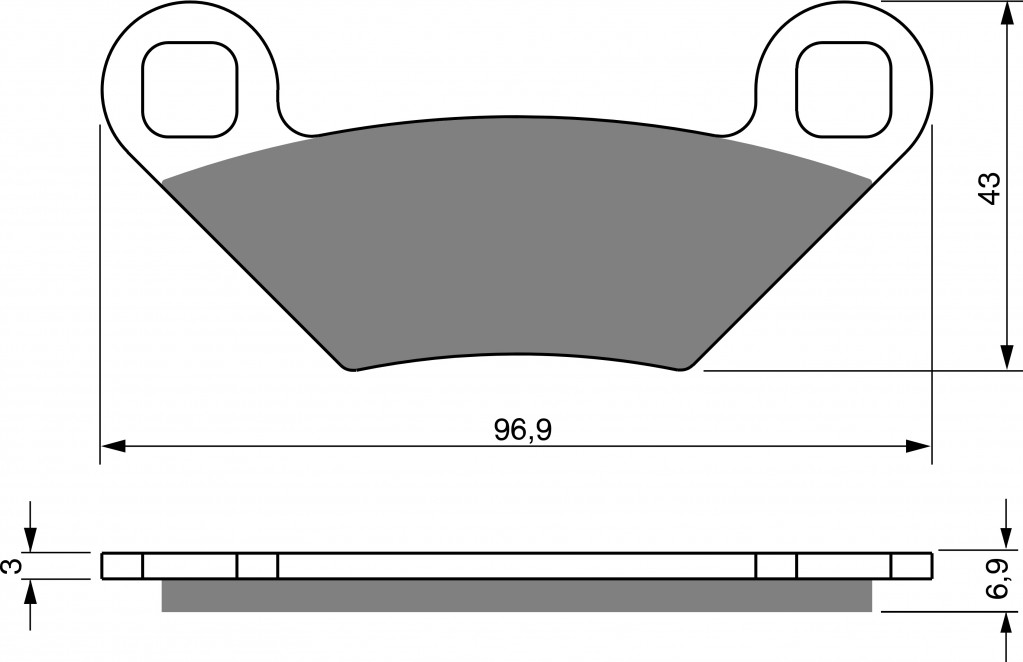 Disk pločice GOLDFREN 300 AD  OFF-ROAD FRONT