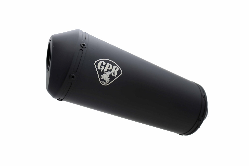 Universal racing silencer GPR GHISA CAFÉ RACER CAFE.RACE.2 Matte Black