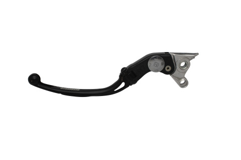 Adjustable folding lever ACCOSSATO LV008 in aluminium for original clutch master cylinders Crni