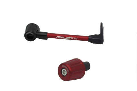 Lever guard in aluminium + left end ACCOSSATO DE004 with red hose and joint right