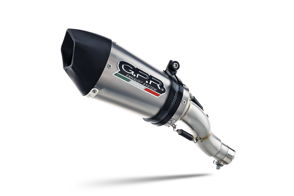 Slip-on exhaust GPR GPE ANN. Y.194.1.GPAN.TO Brushed Titanium including removable db killer and link pipe