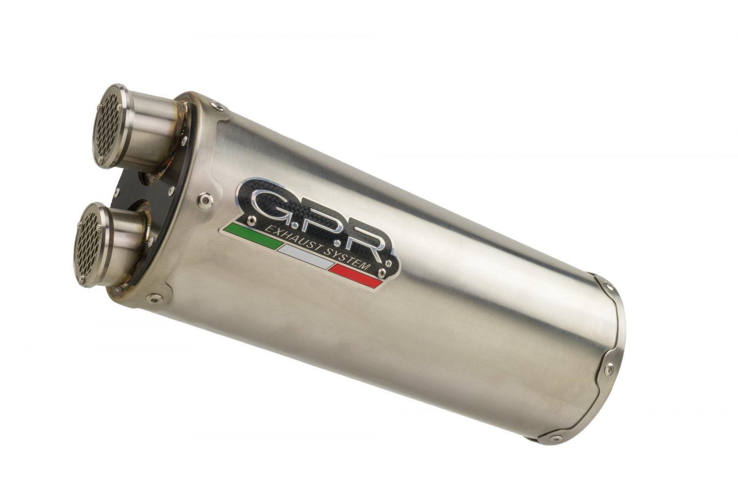 Slip-on exhaust GPR DUAL H.268.RACEDB.DUAL.IO Brushed Stainless steel