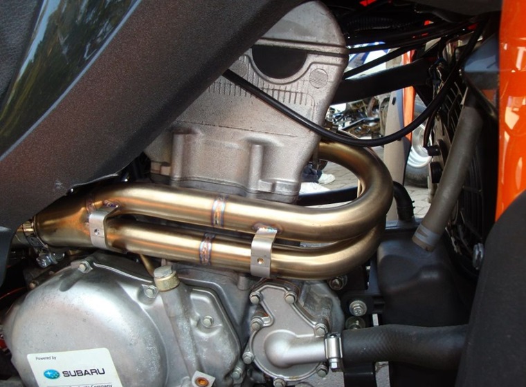 Slip-on exhaust GPR DEEPTONE QUSP.160.DEATV Brushed Stainless steel including removable db killer and link pipe