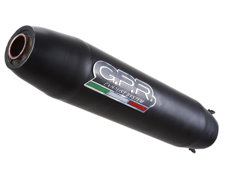 Slip-on exhaust GPR DEEPTONE ROY.10.RACE.DENE Black Stainless steel including link pipe