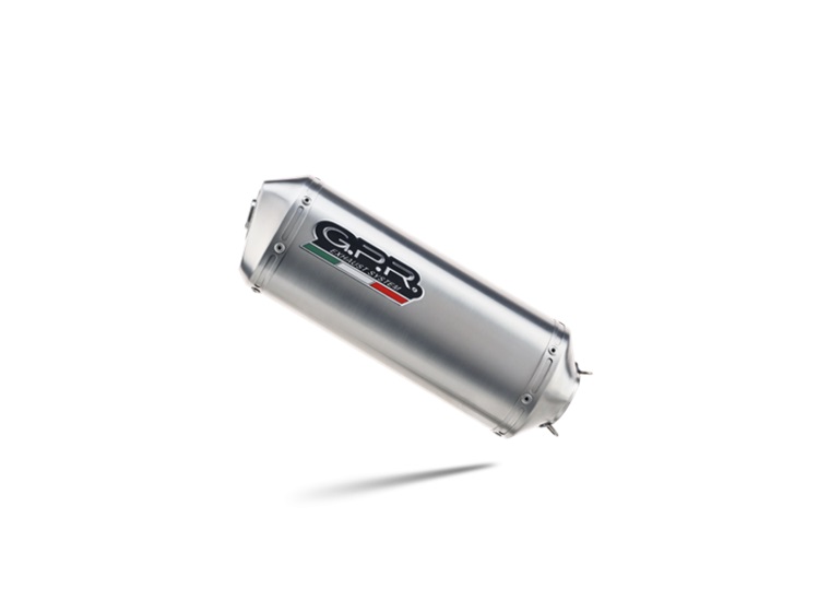 Slip-on exhaust GPR SATINOX S.191.E4.SAT Brushed Stainless steel including removable db killer and link pipe