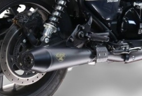 Dual slip-on exhaust GPR ULTRACONE BLACK ROY.14.CAT.ULTRA.BL Matte Black