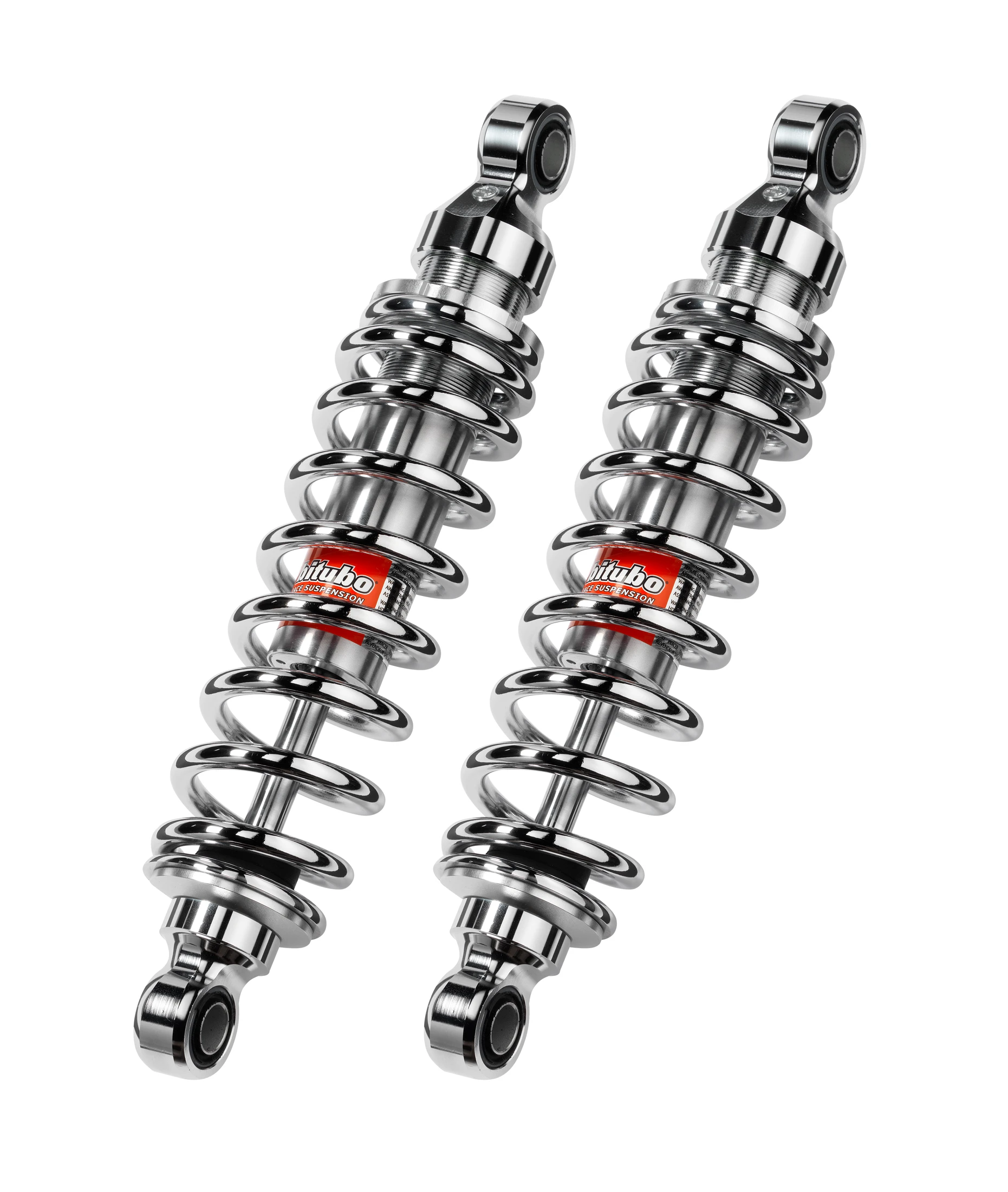 Rear twinshock BITUBO adjustable: spring preload (STD -40mm) CHROME EDITION