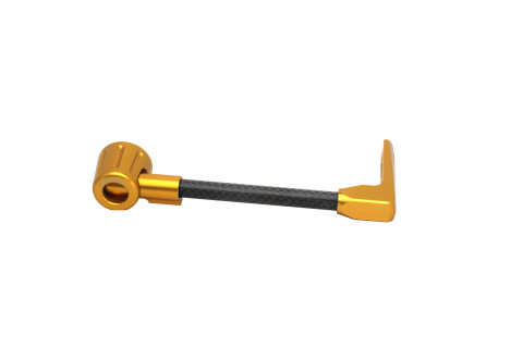 Lever guard ACCOSSATO DE006 with black hose and joint right, carbon