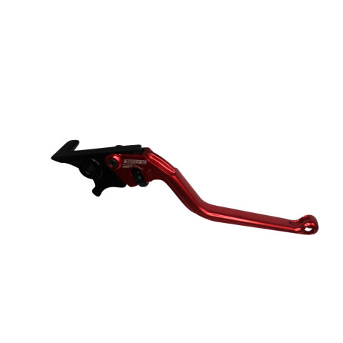 Brake lever ACCOSSATO EDF025 fixed CNC-worked aluminium, red