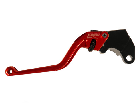 Clutch Lever ACCOSSATO ESS248 fixed CNC-worked aluminium, red