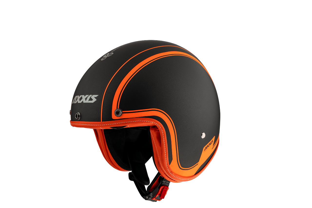 JET helmet AXXIS HORNET SV ABS royal a4 orange matt M