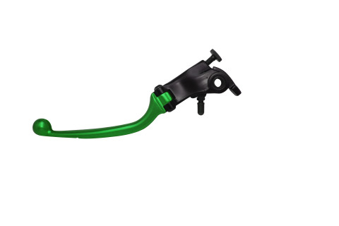 Adjustable folding lever ACCOSSATO LV014 in aluminium for original clutch master cylinders green