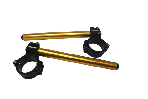 Pair of raised clip-on ACCOSSATO CP004 +10 mm 10 degrees inclination, gold