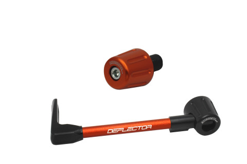 Lever guard in aluminium + right end ACCOSSATO DE005 with orange hose and joint left