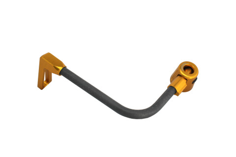 Lever guard ACCOSSATO DE007 with black hose and joint left, carbon